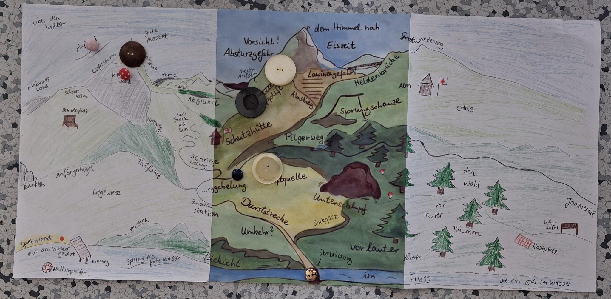Auf der Wanderkarte